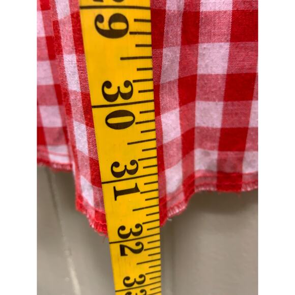 Champion Westerns Red Plaid Button Down Shirt Long Sleeve with Pockets - Picture 6 of 8